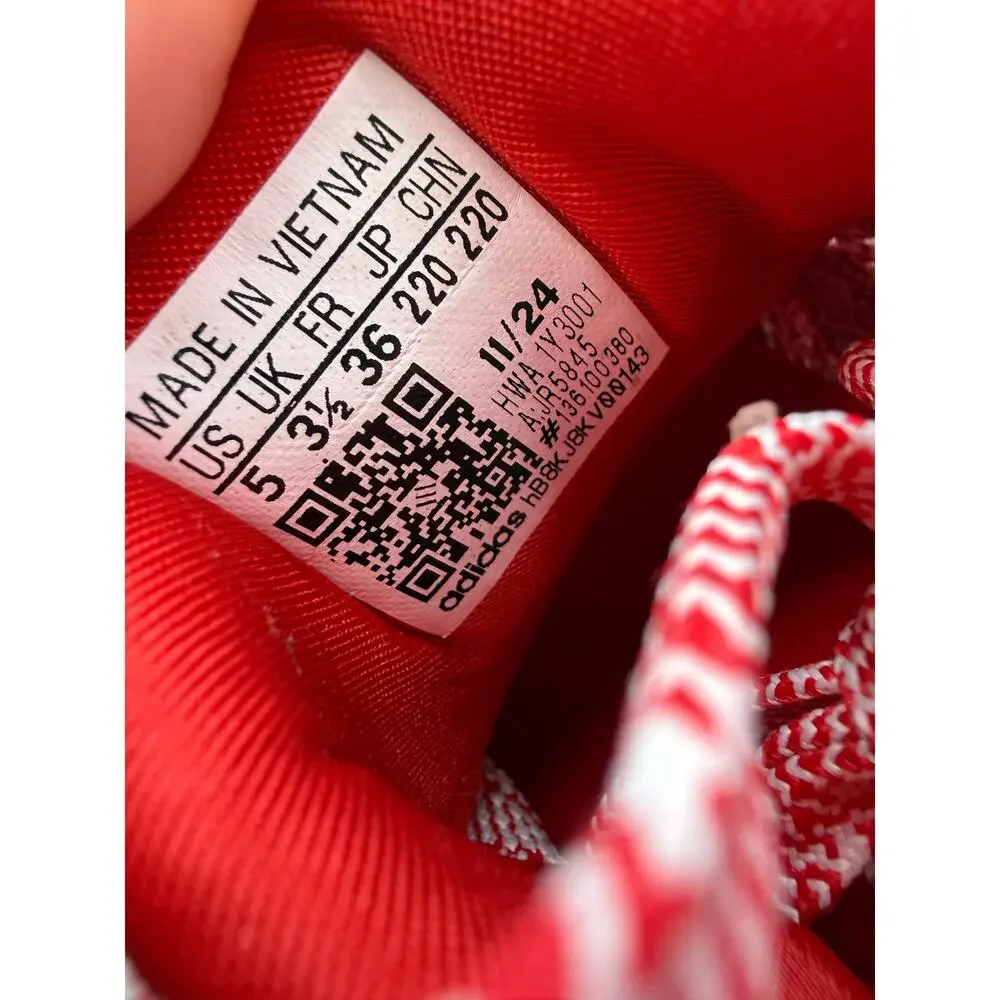Adidas‎ UltraBoost 1.0 Valentines Day Hearts Womens 5 Red White Sneakers JR5845